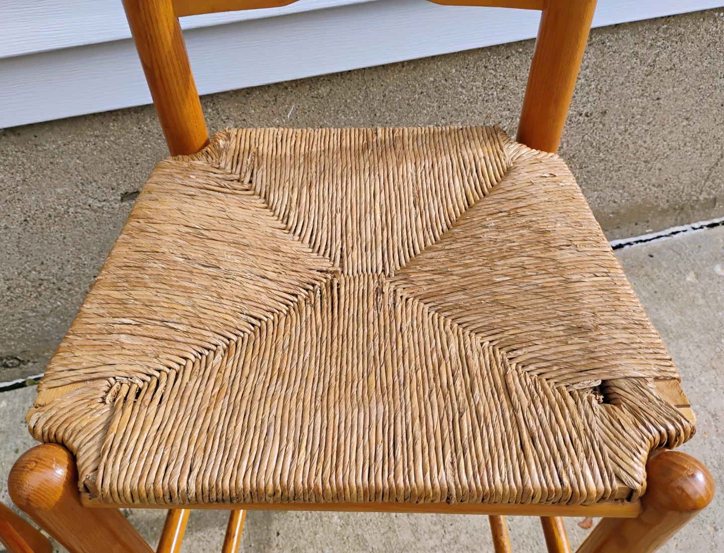 WOOD & WOVEN RAFFIA BAR CHAIRS (SET OF 2) - photo 4