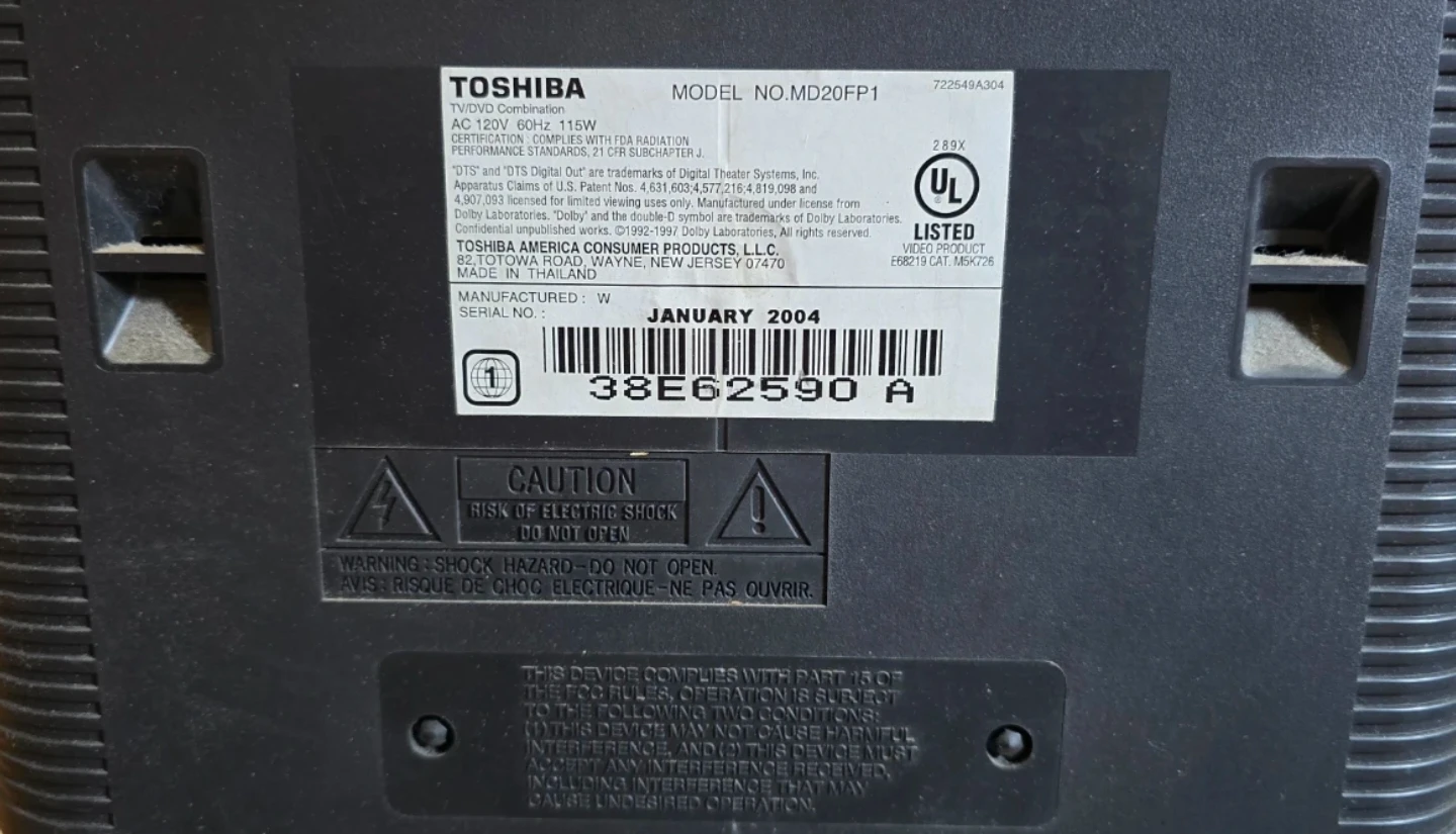 20 inch crt tv toshiba - photo 5