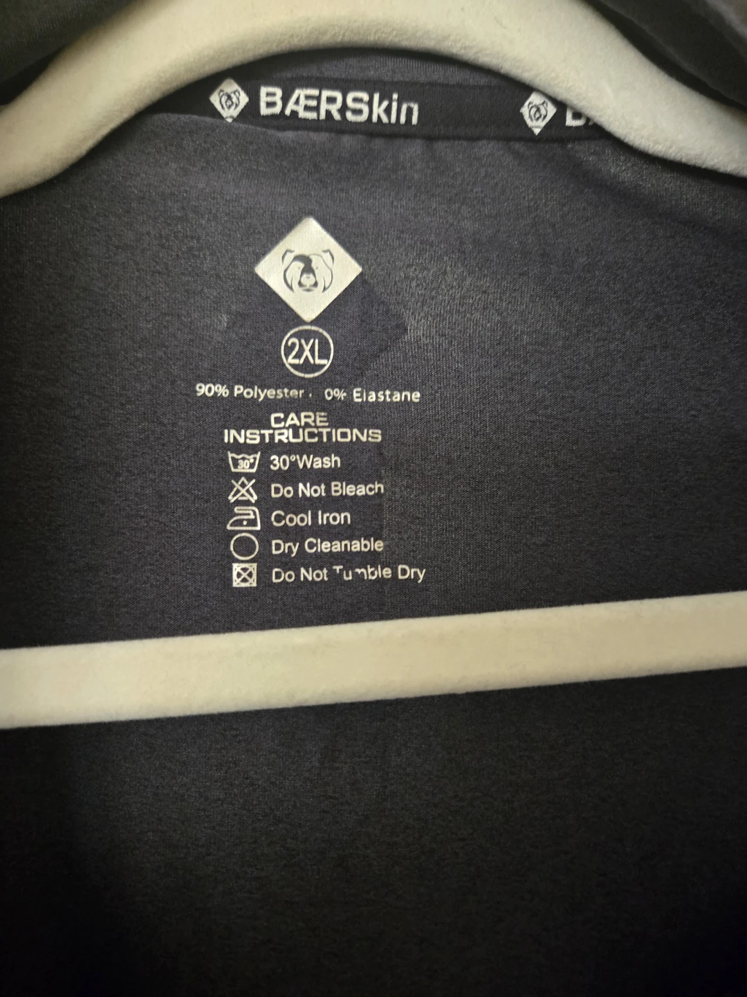 Men's Moisture Wicking Long Sleeve 1/4 zip BÆRSkin. 2XL. Grey. - photo 4
