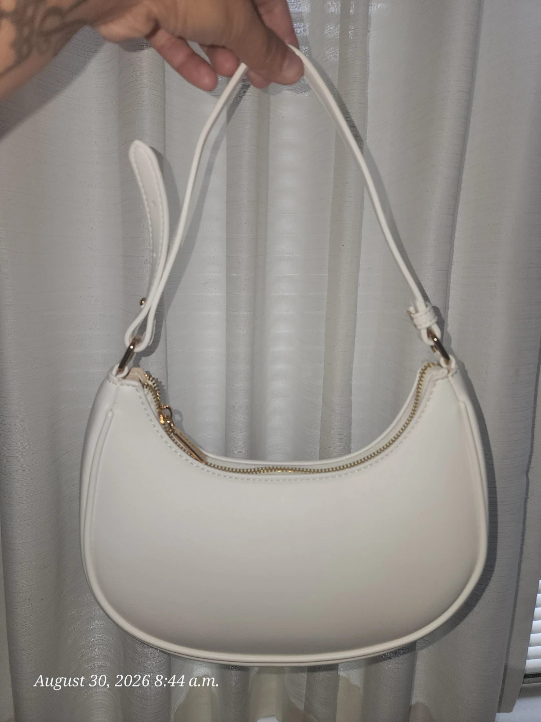 White Minimalist Shoulder Bag