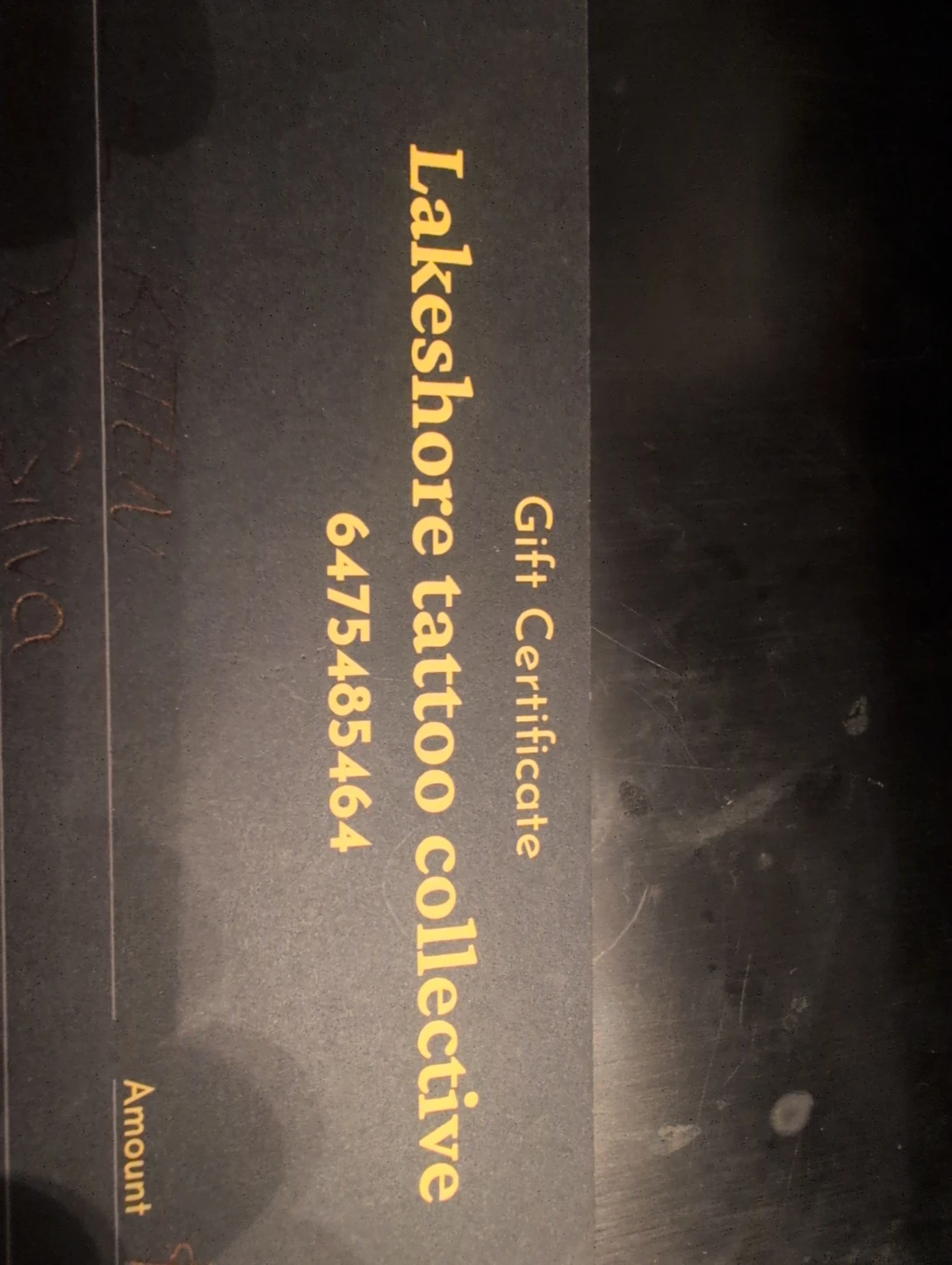 Lakeshore Tattoo Collective Gift Certificate