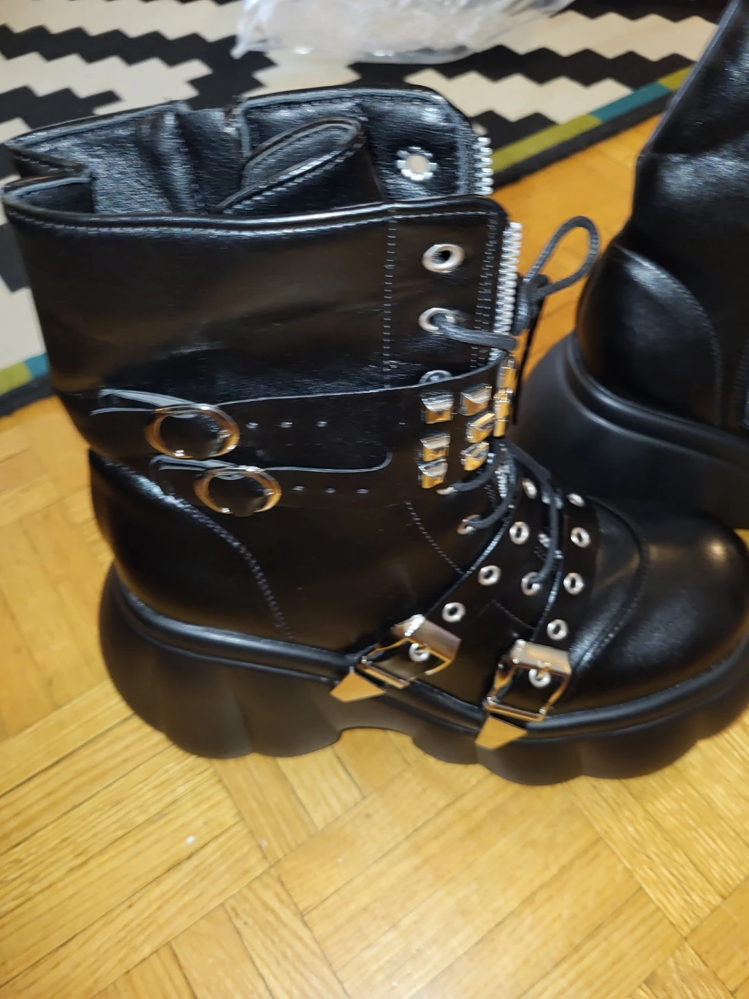 Black Platform Boots - photo 2