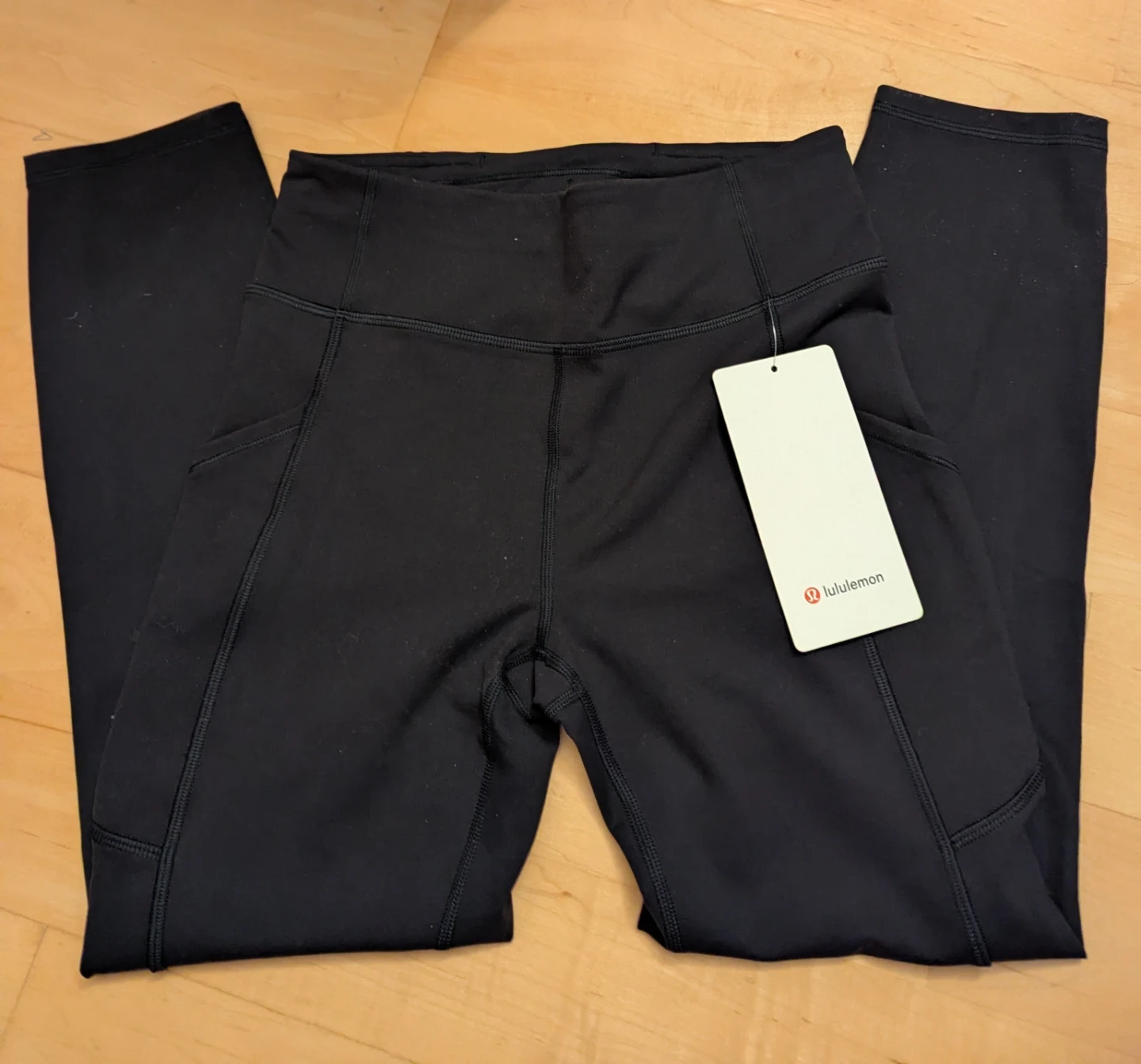 Lululemon Black Invigorate Leggings with Pockets NWT