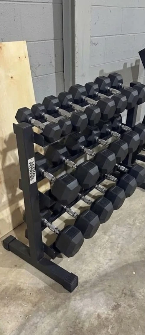 Lethal Fitness Dumbbell Rack with Dumbbells - photo 2