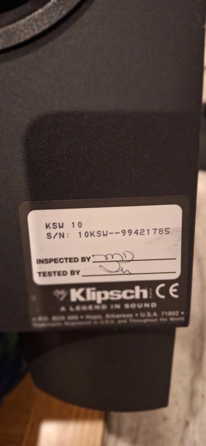 Klipsch KSW 10 Subwoofer and Speaker Set - photo 4