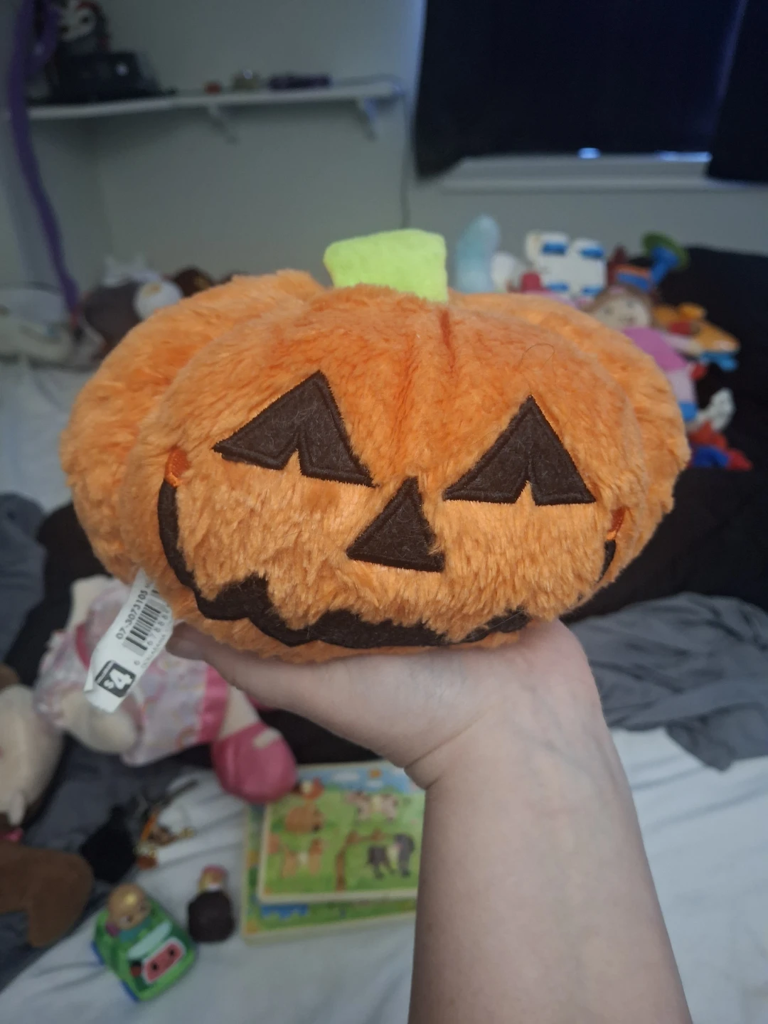 Plush Pumpkin Jack-o'-lantern