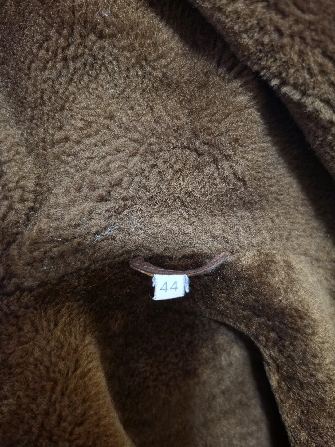Christia Made in Italy Suede Hooded Coat Brown Size 44 - photo 2