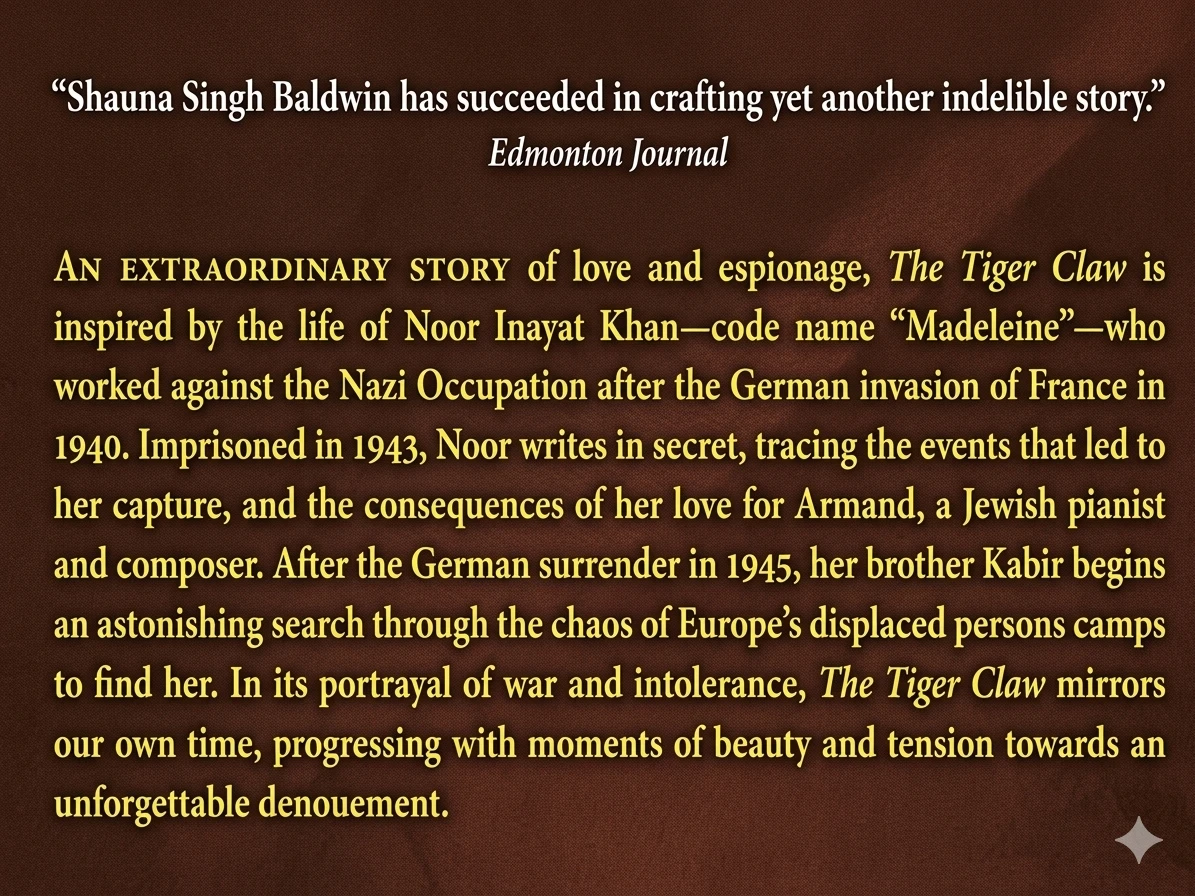 The Tiger Claw by Shauna Singh Baldwin - photo 3
