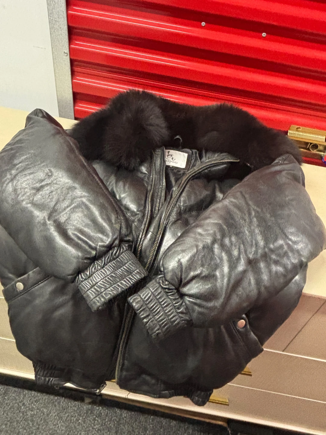 DaRucci NYC Leather Puffer Jacket