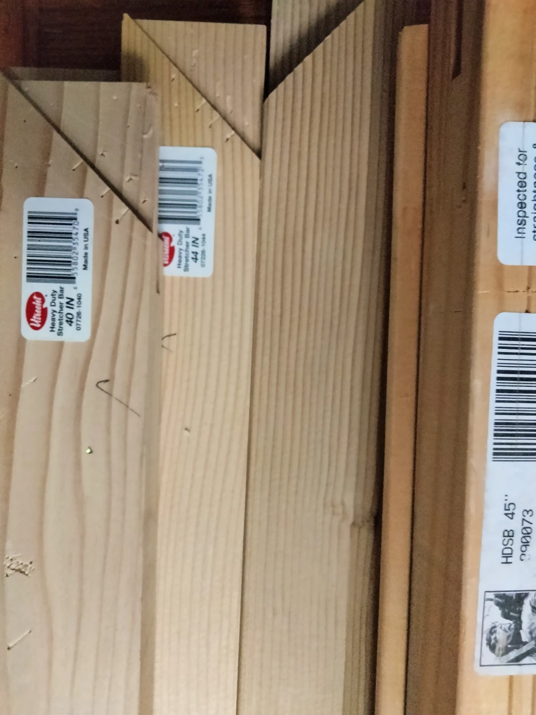 Assorted Jack Richeson and Utrecht Stretcher Bars