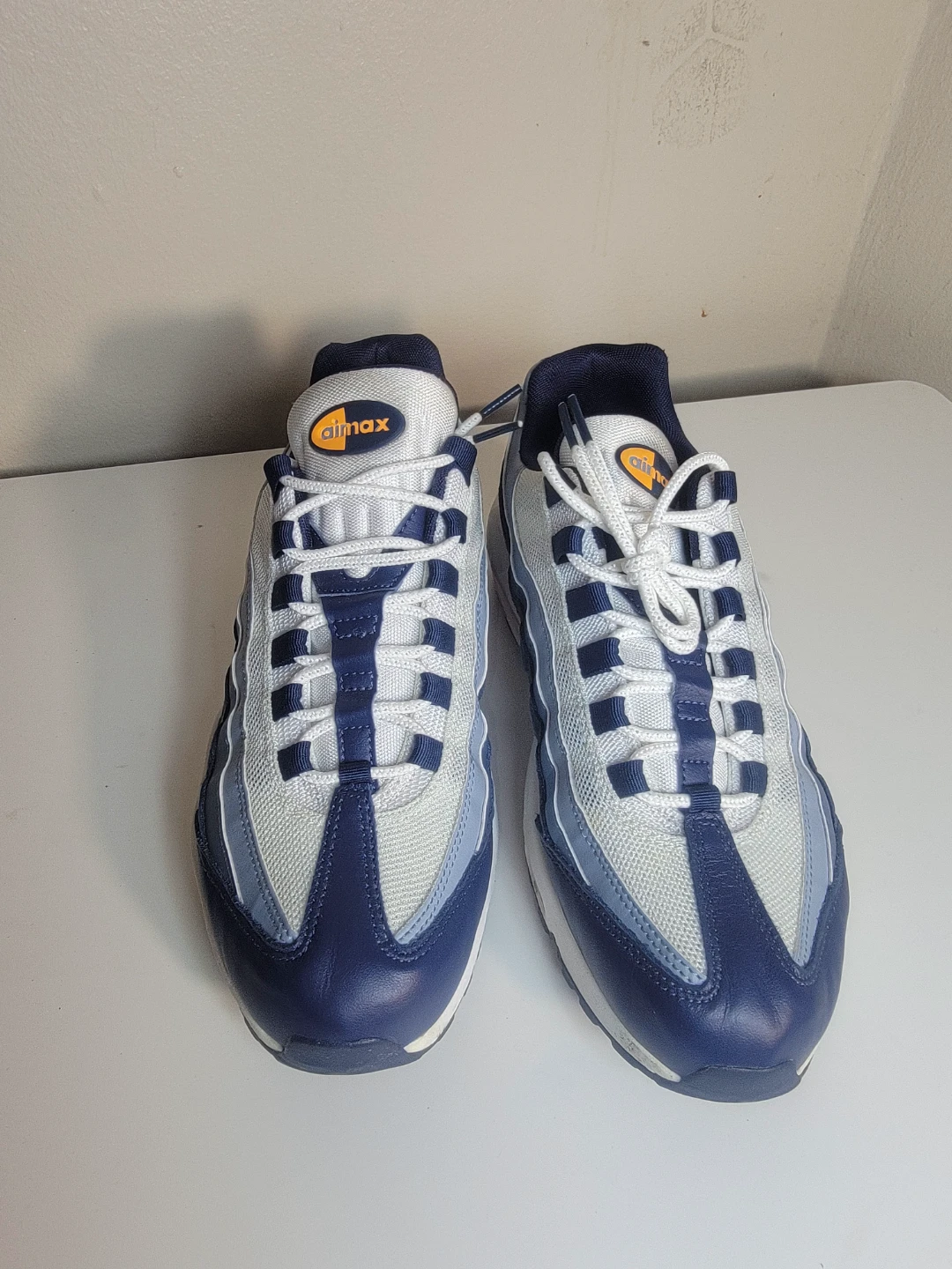 Nike Air Max 95 Navy and White Sneakers - photo 3