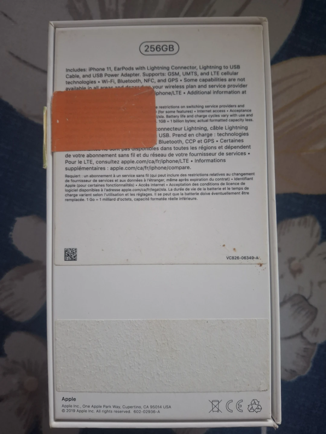 Apple iPhone 11 256GB Box Only - photo 2