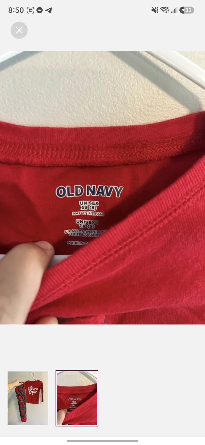 Old Navy Believe in the Magic PJ Set - photo 2