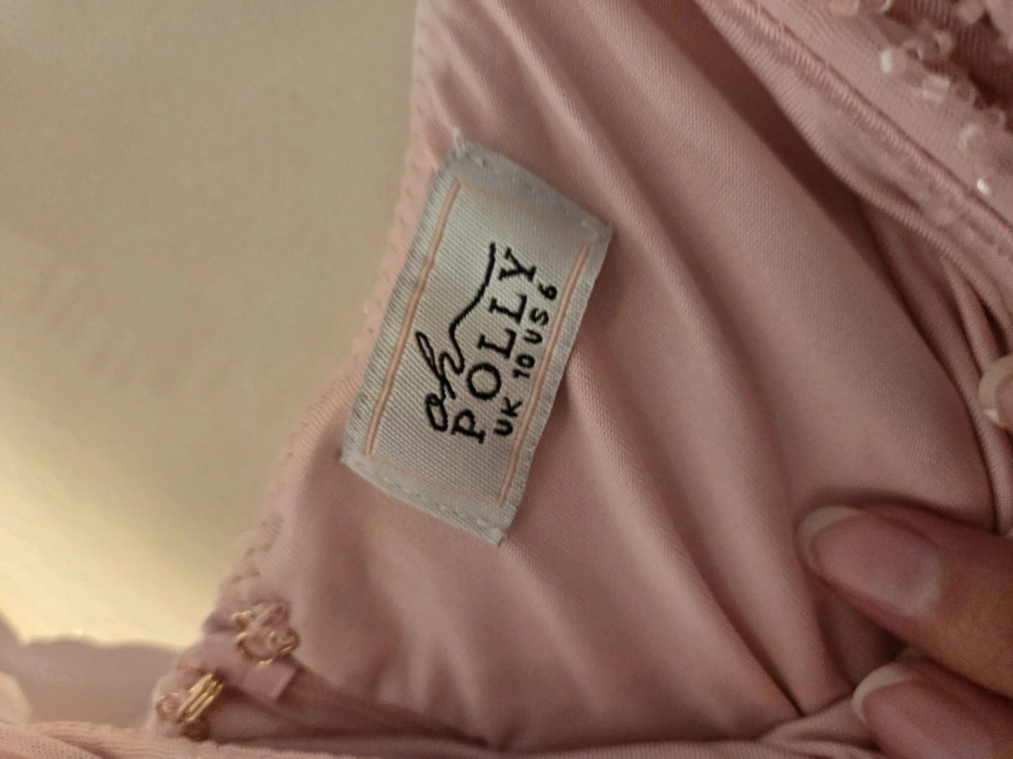 Oh Polly Pink Pearl Embellished Mini Dress - photo 2
