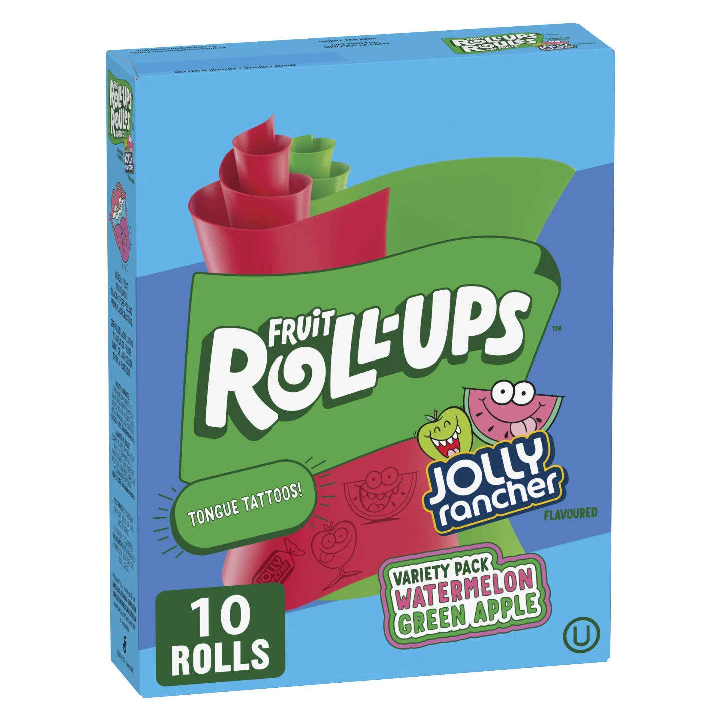 Fruit Roll-Ups Jolly Rancher Variety Pack 10 Rolls