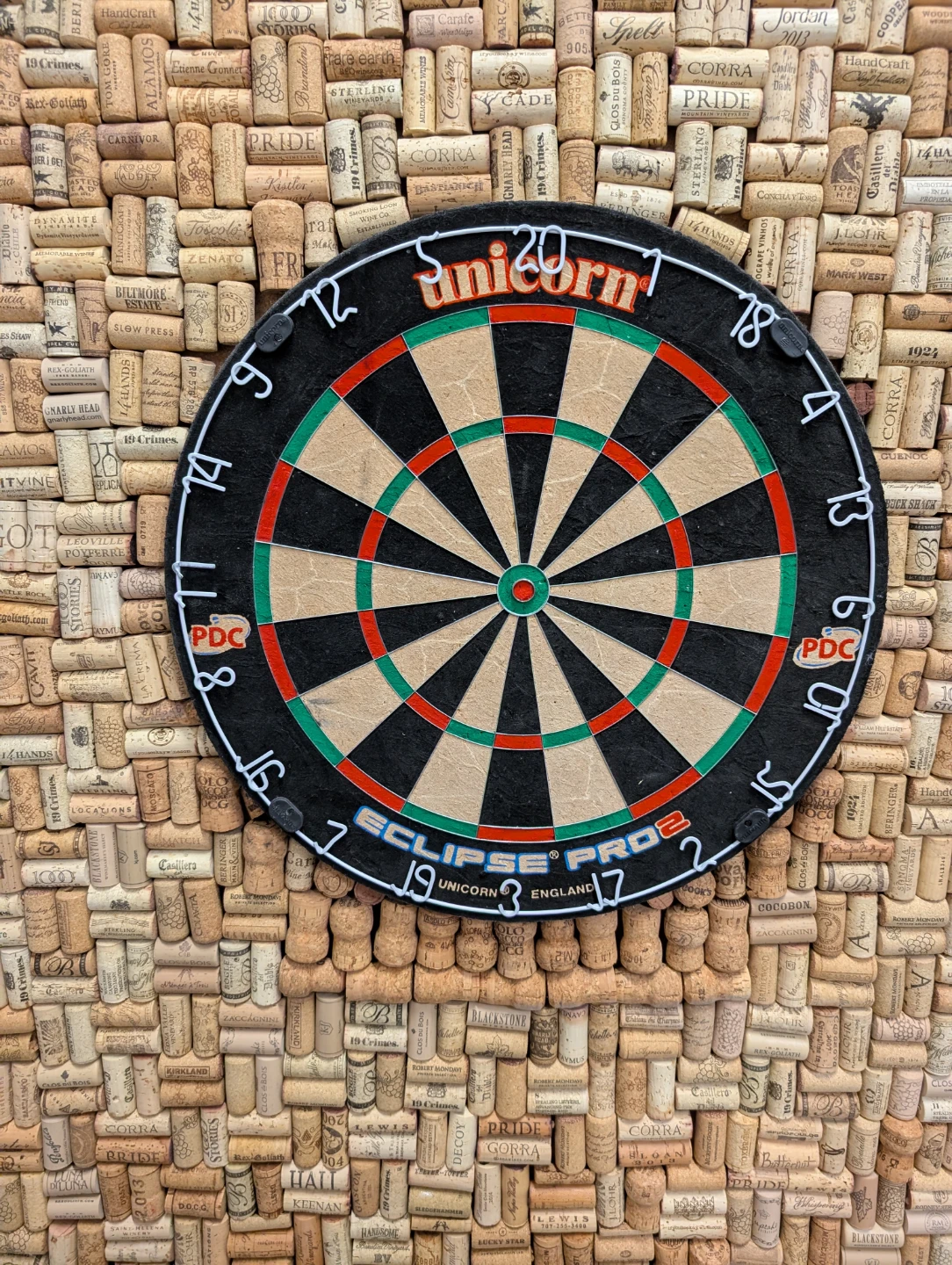 Unicorn Eclipse Pro2 Dartboard on Wine Cork Backboard - photo 2