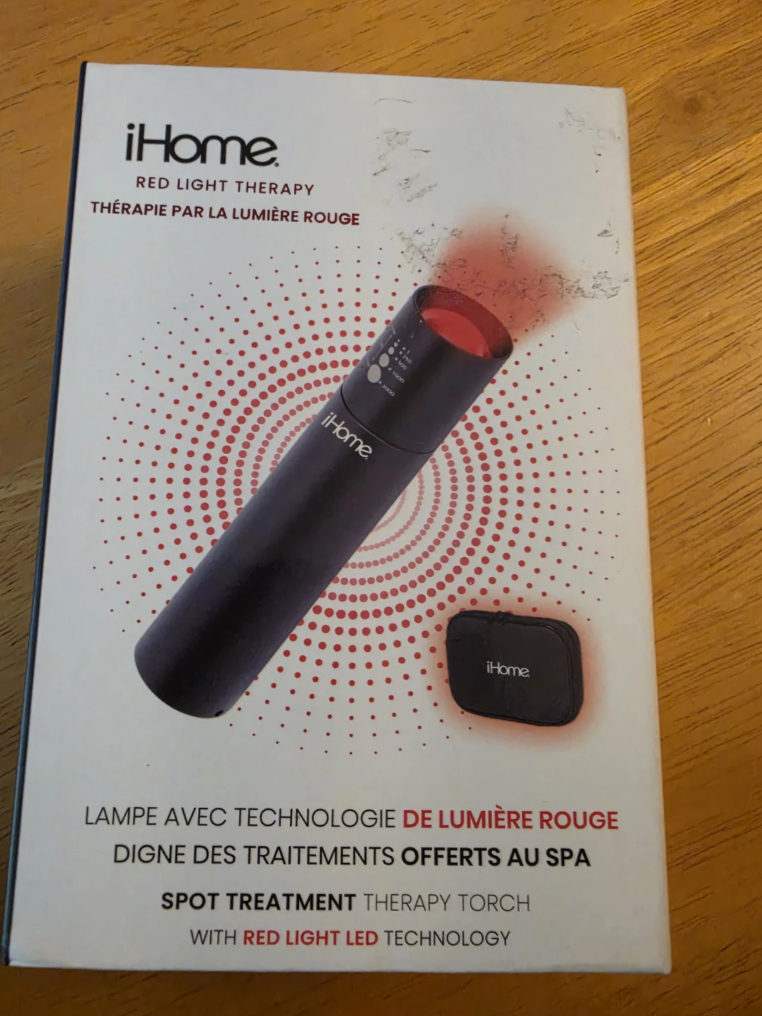 iHome Red Light Therapy Torch