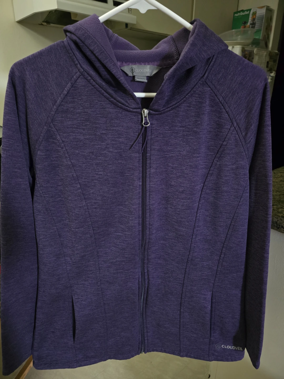 Cloudveil Purple Zip-Up Hoodie