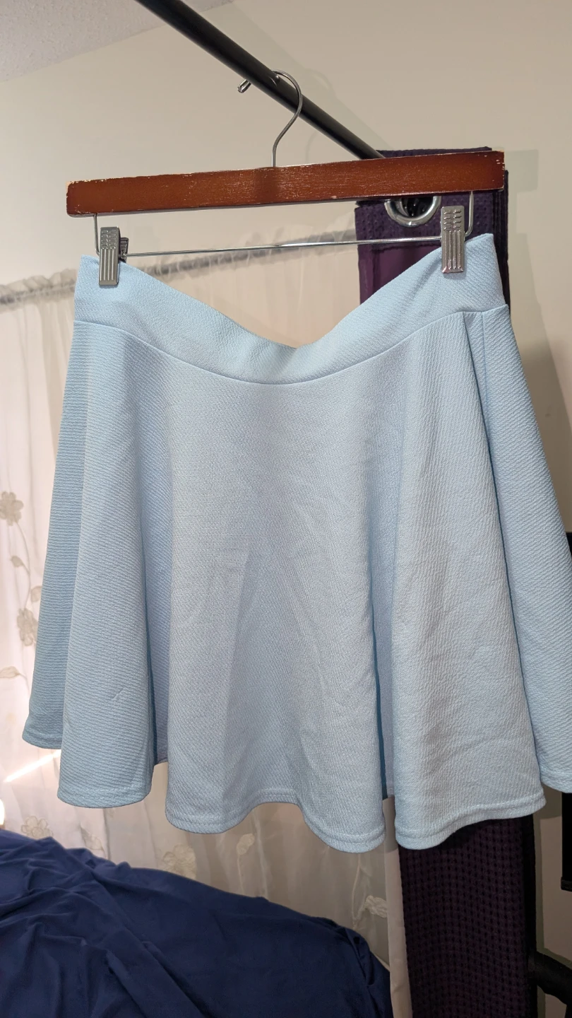 Light blue skirt