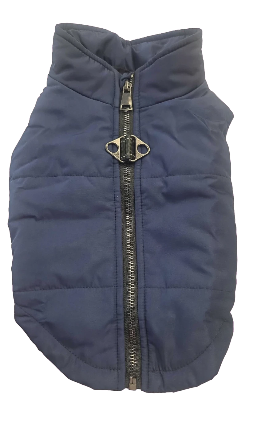 Navy Blue Puffer Vest for Small Dog - photo 2