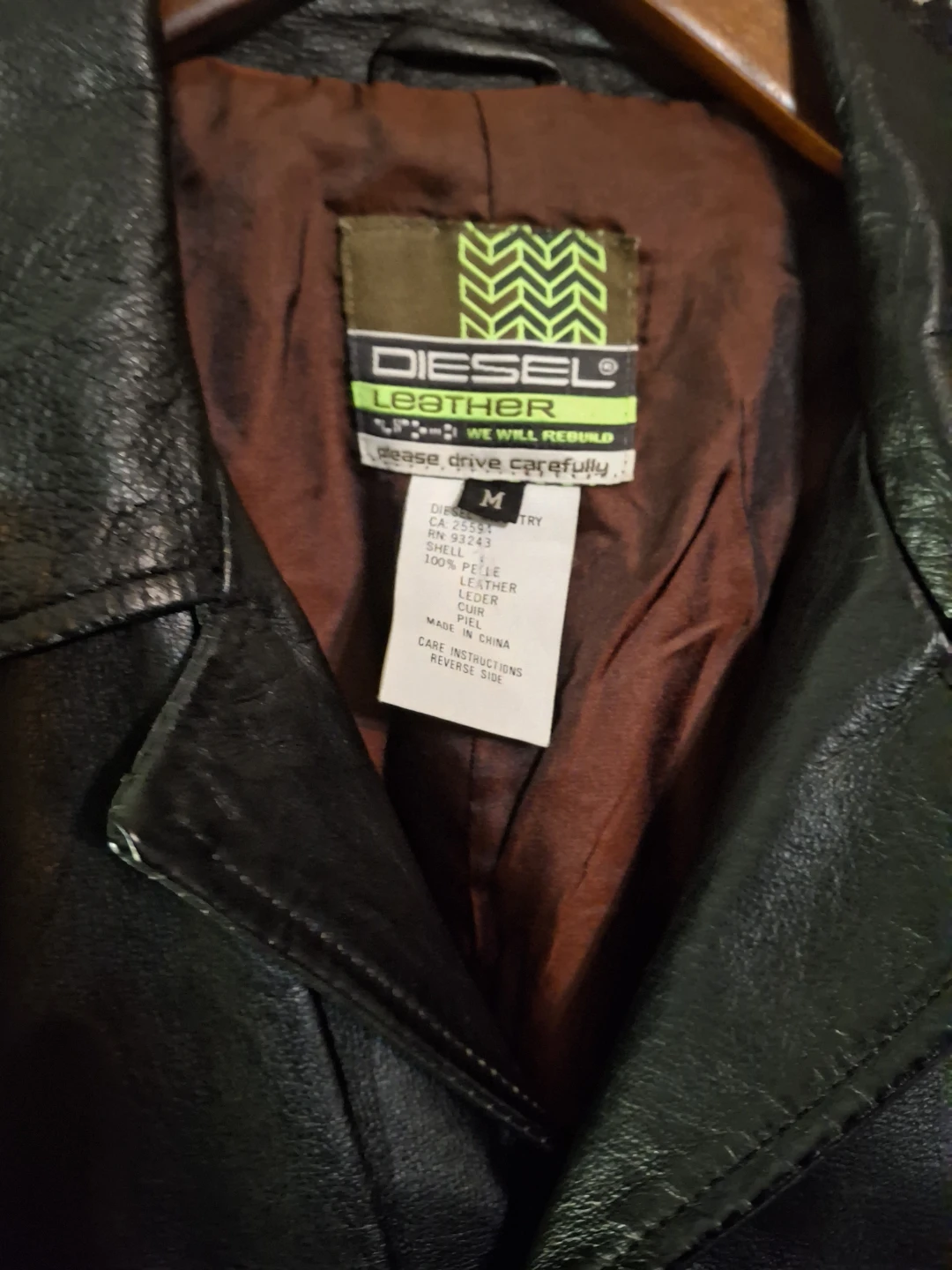 Diesel Black Leather Jacket - photo 5