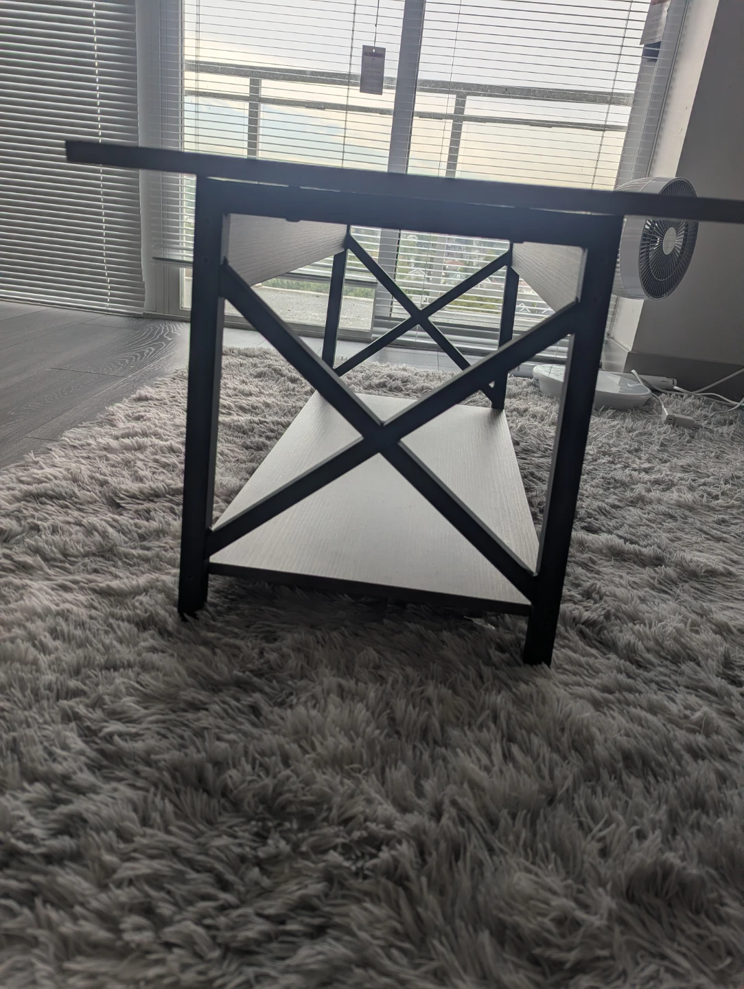 Industrial Coffee Table with Lower Shelf - photo 3