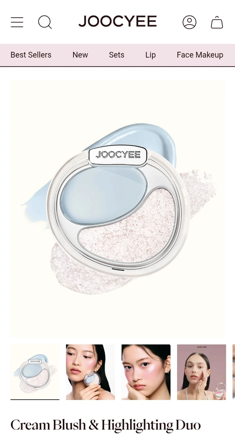 BNIP Joocyee blush highlighter duo