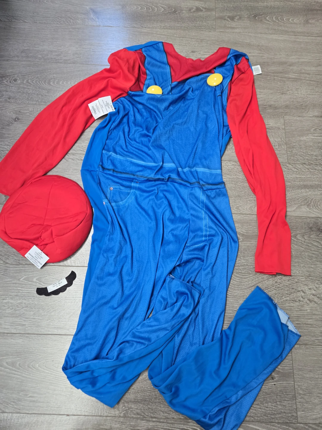 New 5 peice adult Mario adult costume