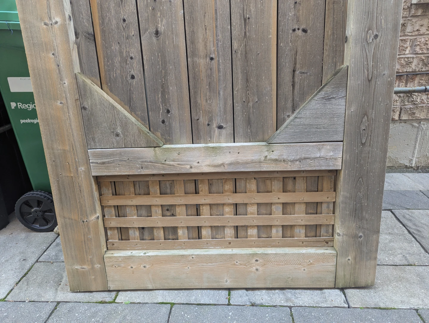 Wooden Garden Gate with Lattice Detail - photo 3