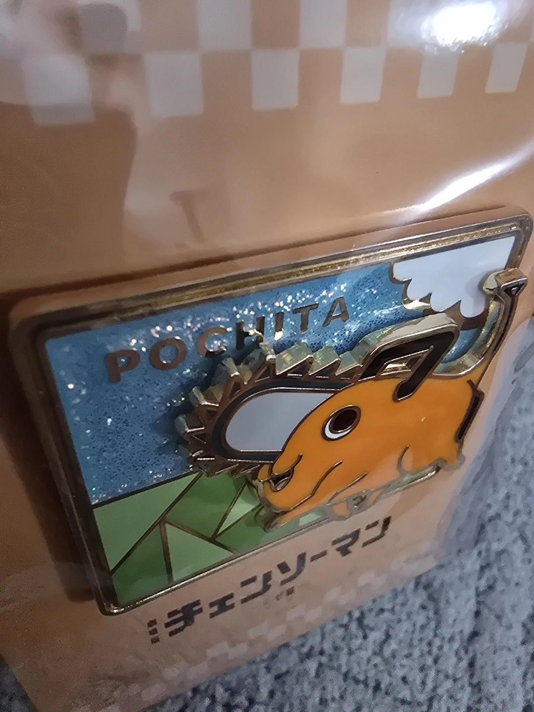 New Chainsaw Man Pochita Enamel Pin - photo 3