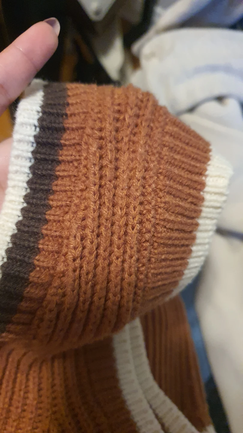 Garage Knit Sweater Vest Orange Brown - photo 2