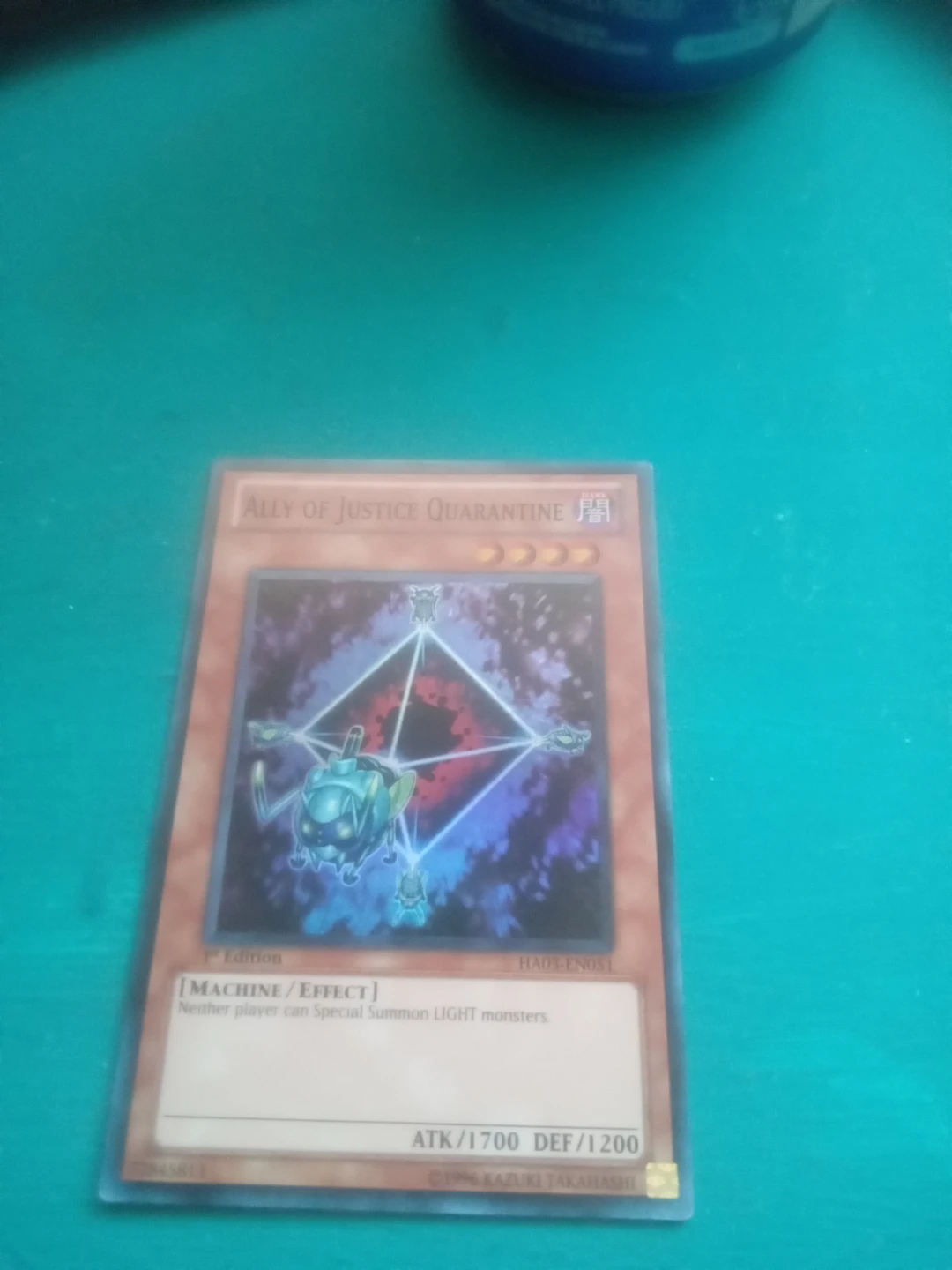 Yu-Gi-Oh! Ally of Justice Quarantine Trading Card