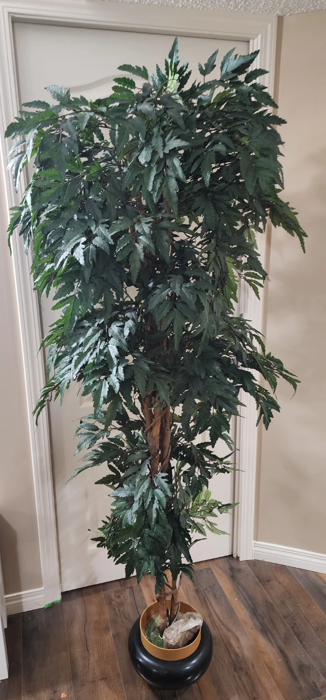 Large Artificial Potted Silk Tree - photo 2