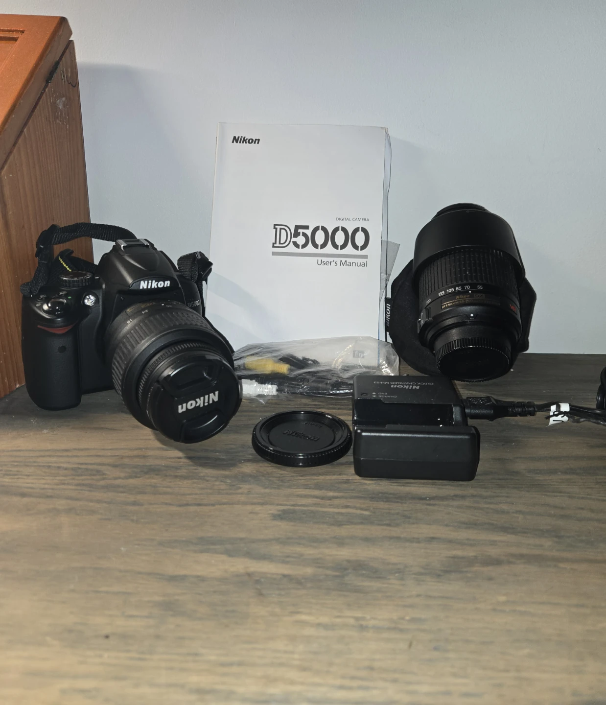 Nikon D5000 Camera with Two Lenses