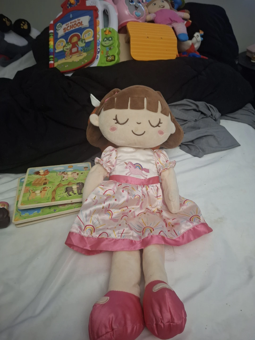 Unicorn Print Rag Doll