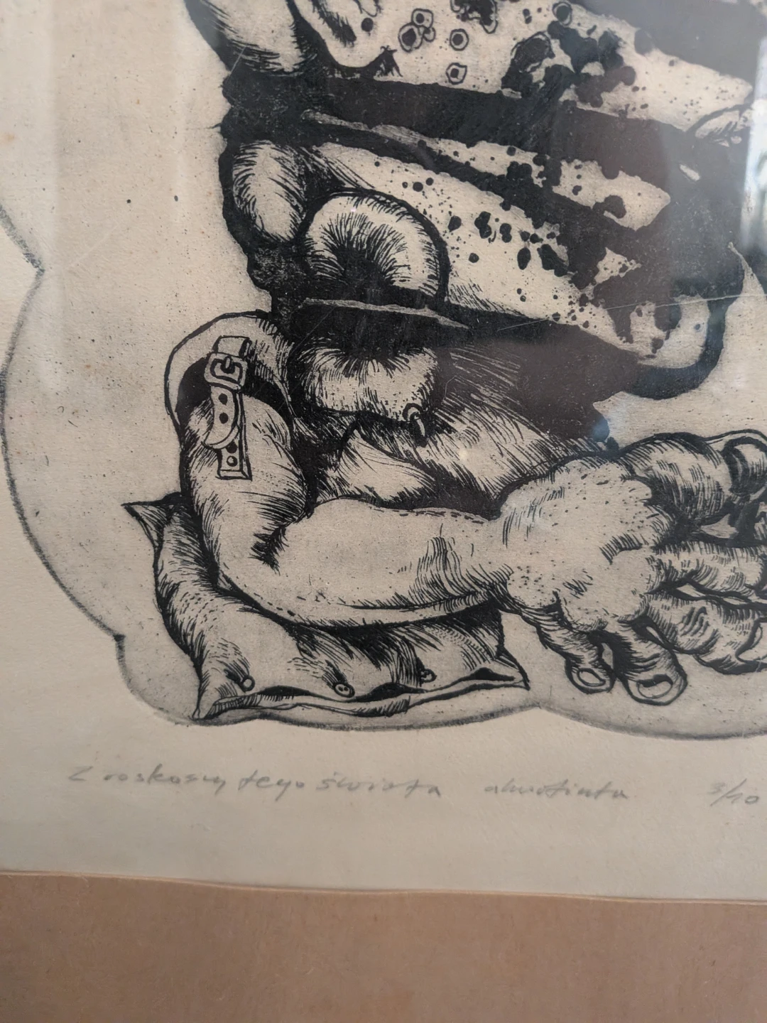 Signed Aquatint Art - photo 2