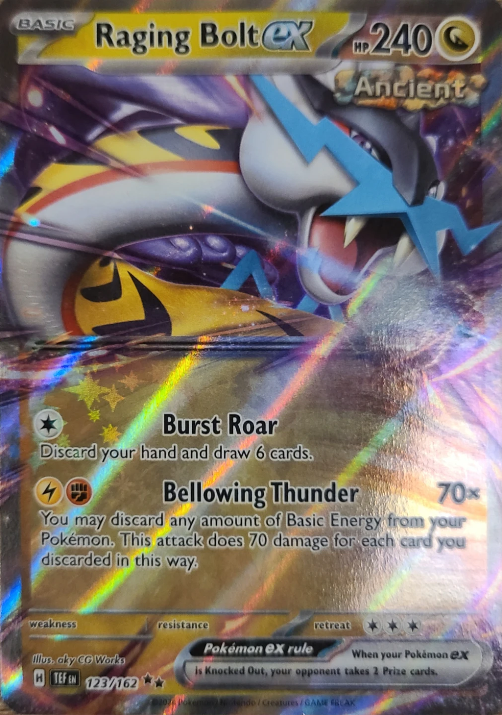 Raging Bolt ex 123/162 Pokemon Trading Card