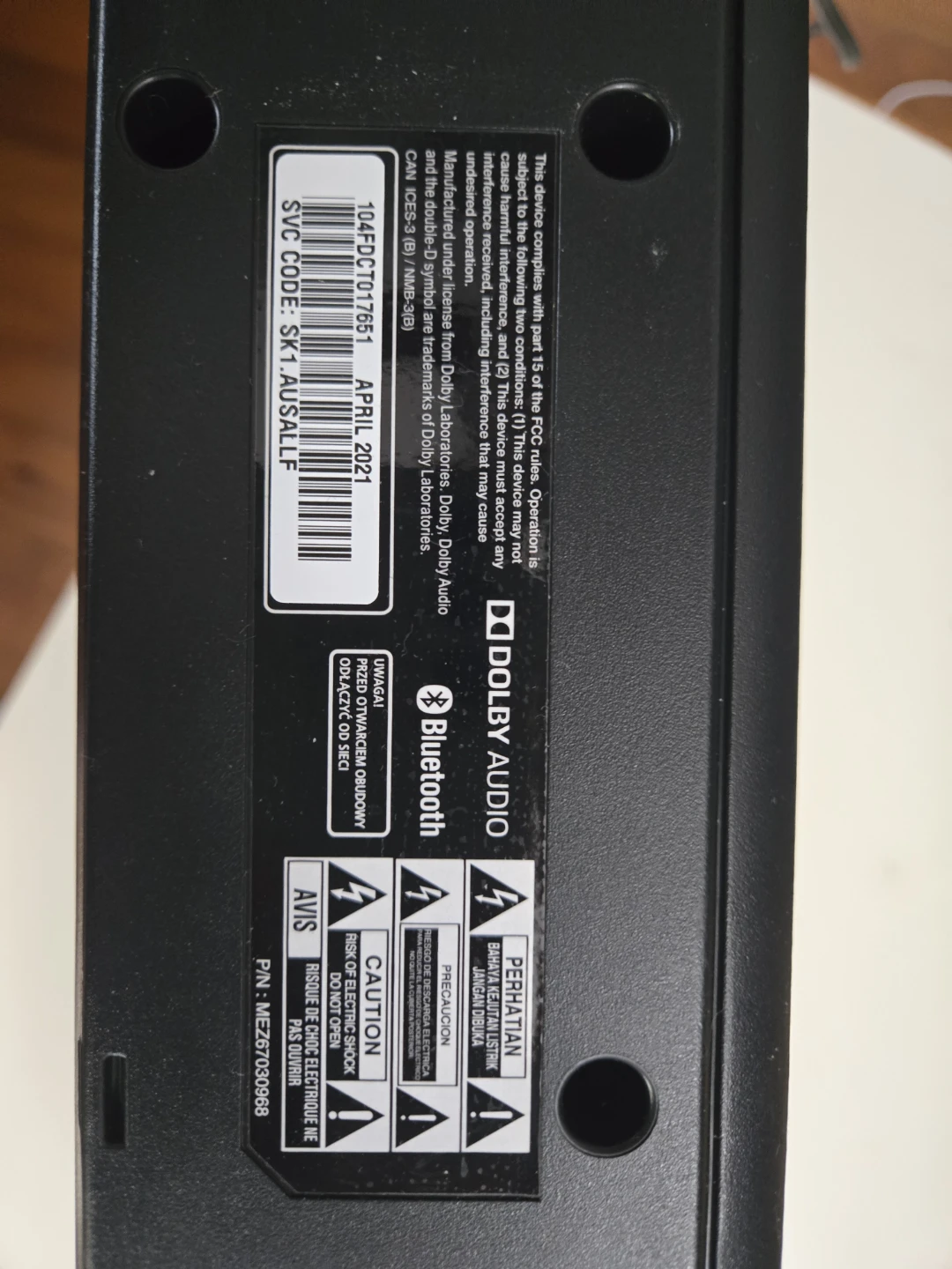 LG SK1 Sound Bar with Remote - photo 3