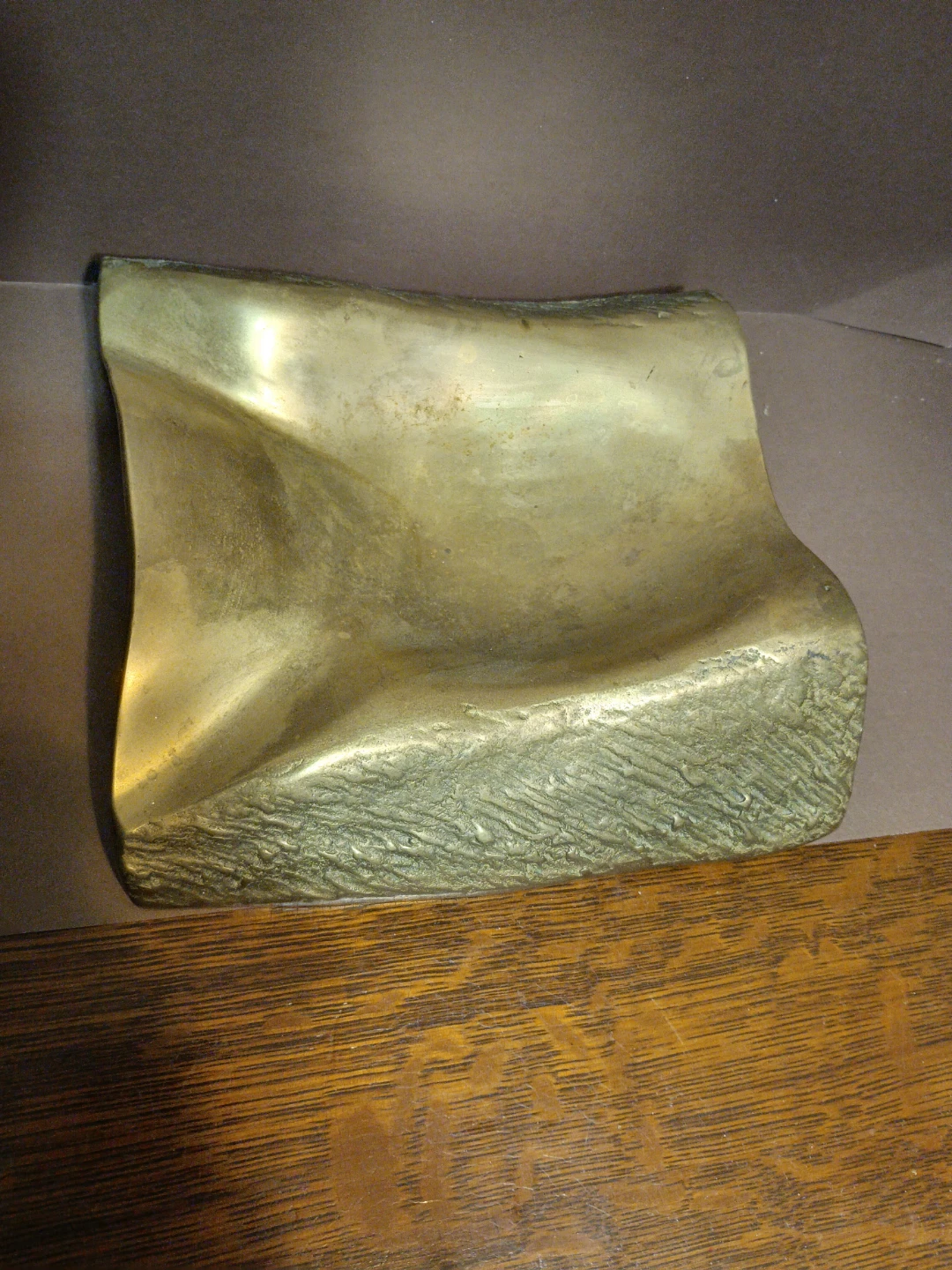 Vintage Solid Brass Tray