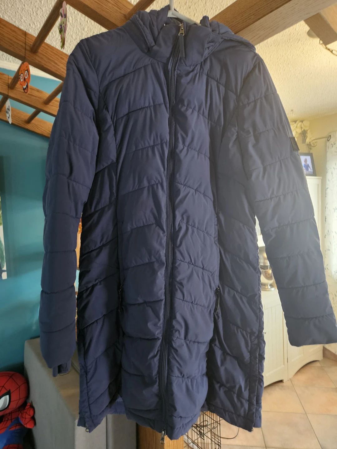 Lole Navy Puffer Coat.