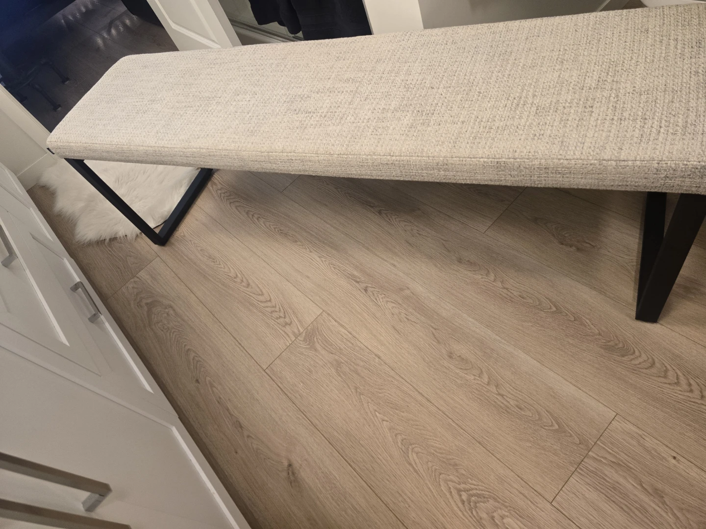 CRATE AND BARREL. 60 IN HIGH QUALITY BENCH - photo 4