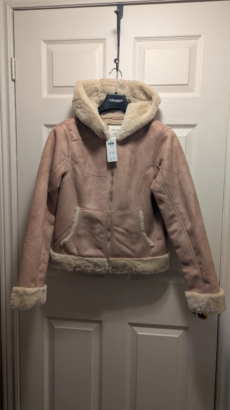 Hollister Faux Suede & Sherpa Jacket new - photo 4