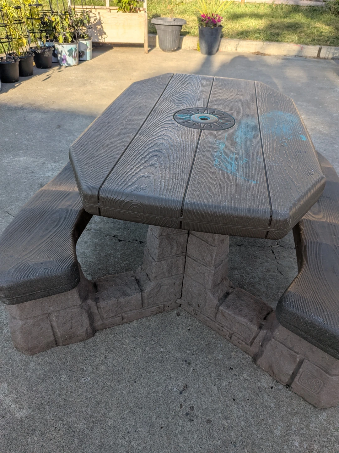 Children's Bench and Lego Table - photo 3