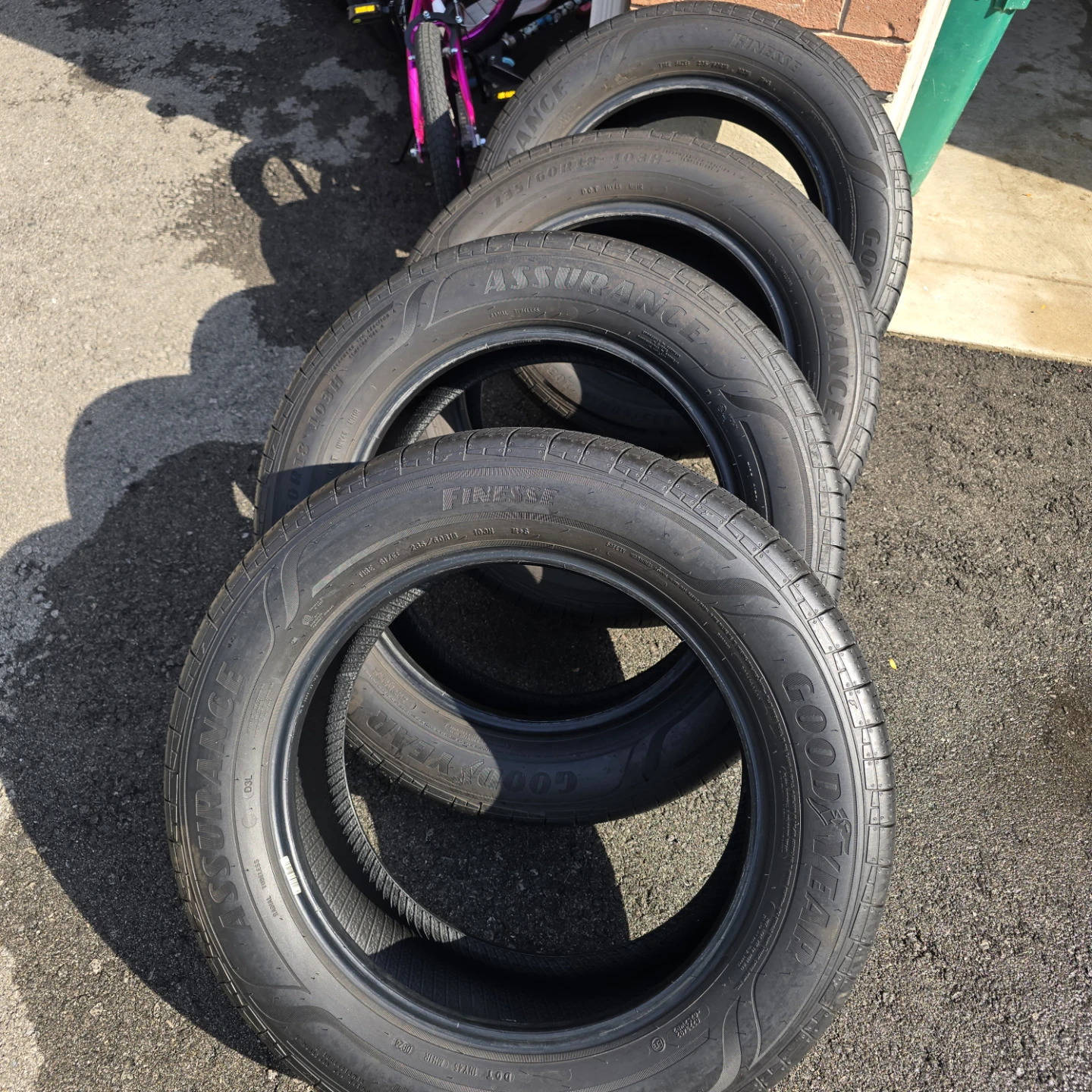 4 Goodyear Assurance Finesse Tires 235/60R18 - photo 5