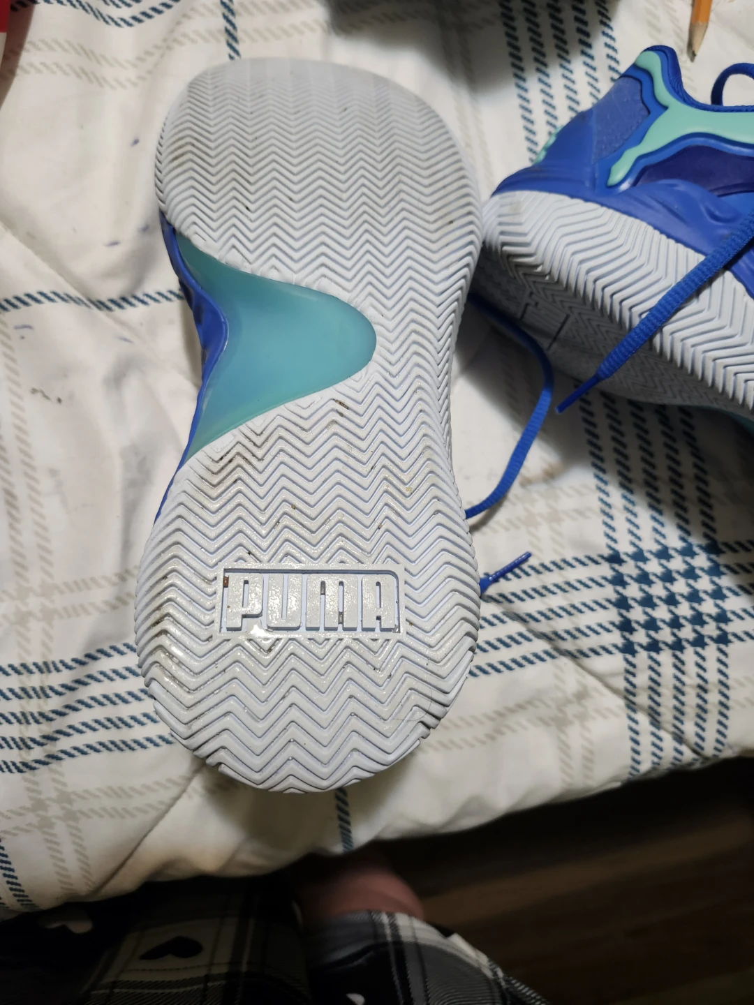 Puma Blue & Teal Basketball Shoes - photo 2