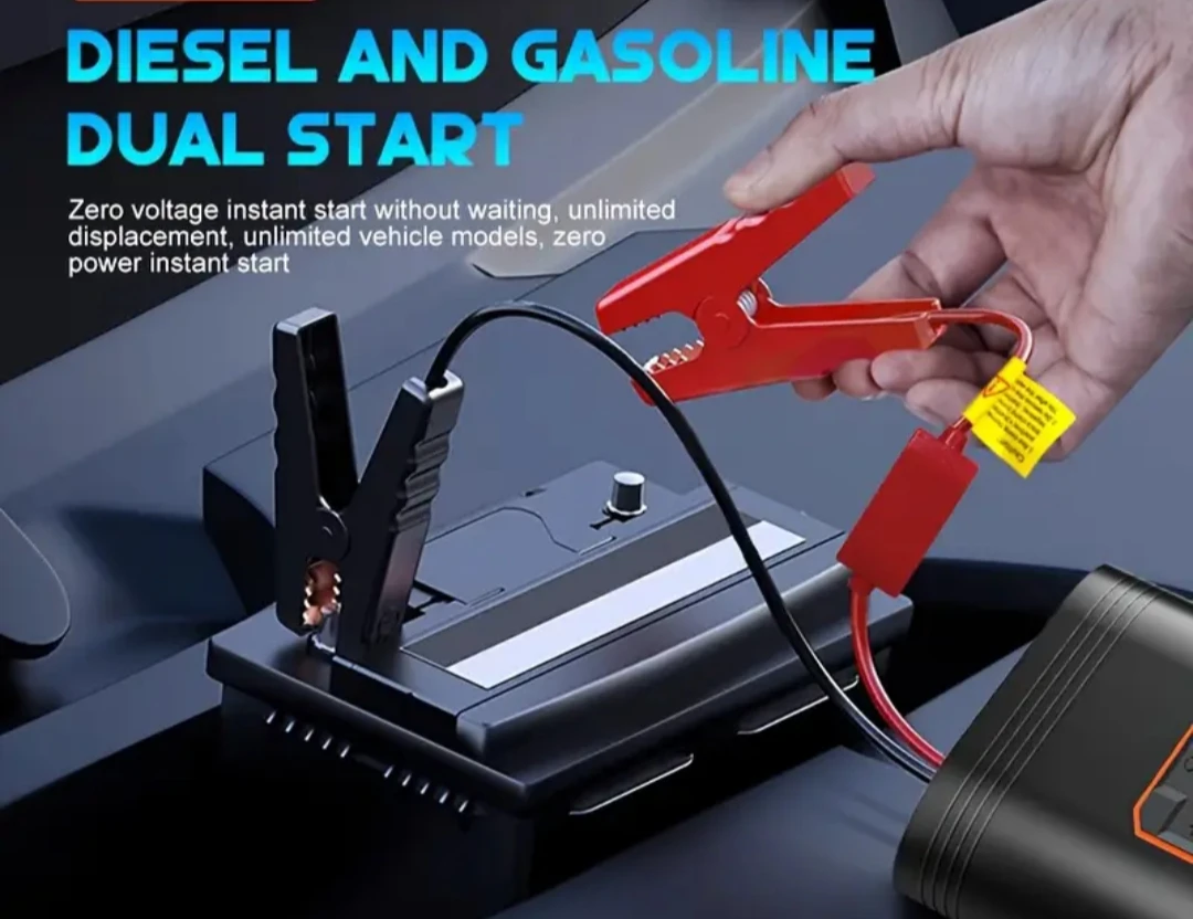 Car booster jumper + tire inflator in 1 *Brand new* - photo 2