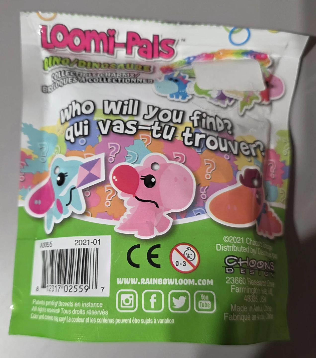 Rainbow Loom Loomi-Pals Dino Charm Bracelet Kit - photo 2