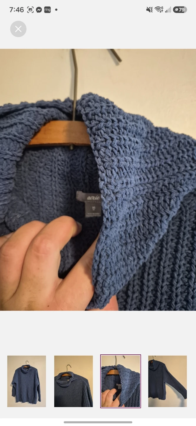 Aerie Blue Turtleneck Sweater - photo 3