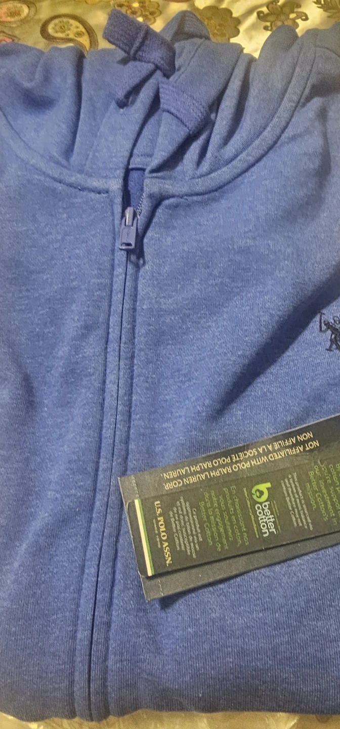 U.S. Polo Assn. Blue Zip-Up Hoodie - photo 2