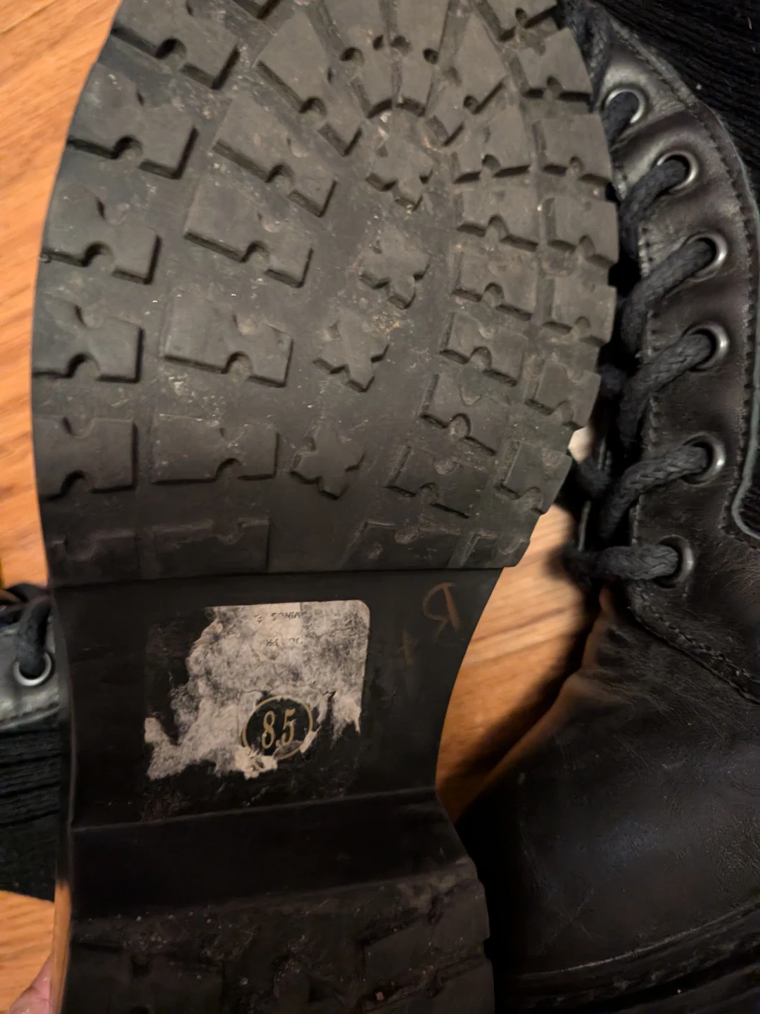 Black Combat Boots Size 8.5 - photo 3